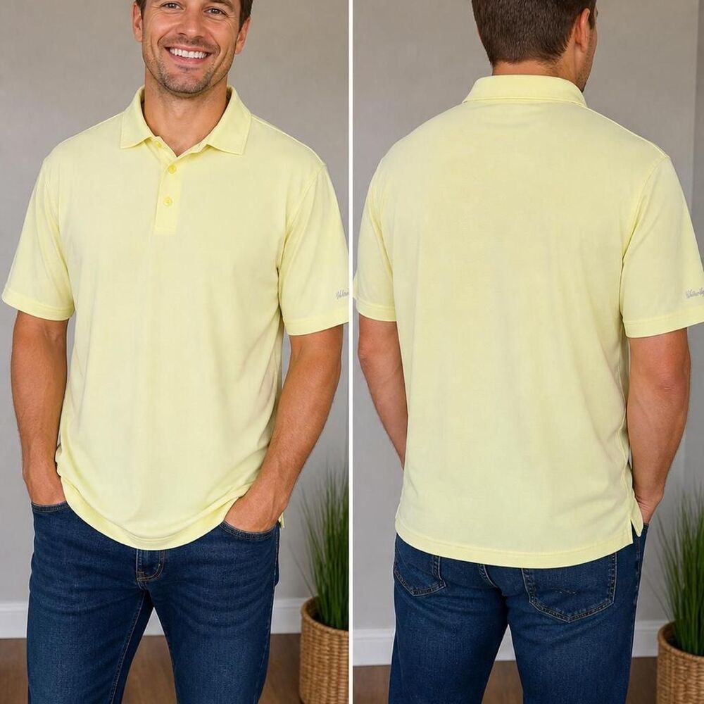 Walter Hagen Golf Polo Size XL vibrant Yellow Mens
